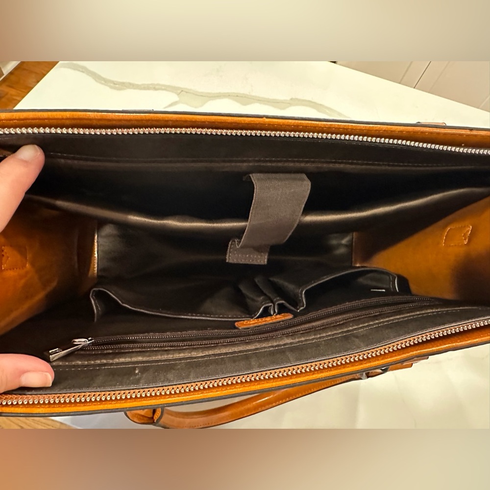 Brahmin Black and Brown Tote Bag - Picture 5 of 6